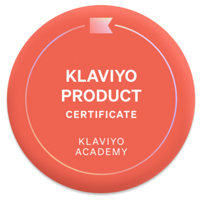 Klaviyo Product Certificate